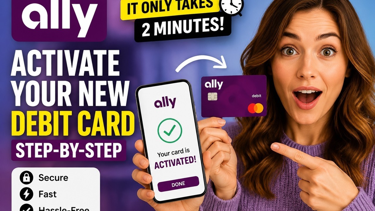 How to activate a new debit card with Ally Bank