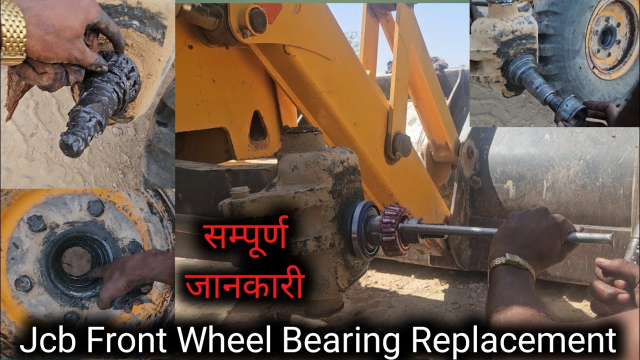 JCB Front Wheel Bearing Fitting || Jcb 3dx Front Wheel Bearing Number #jcbrepair