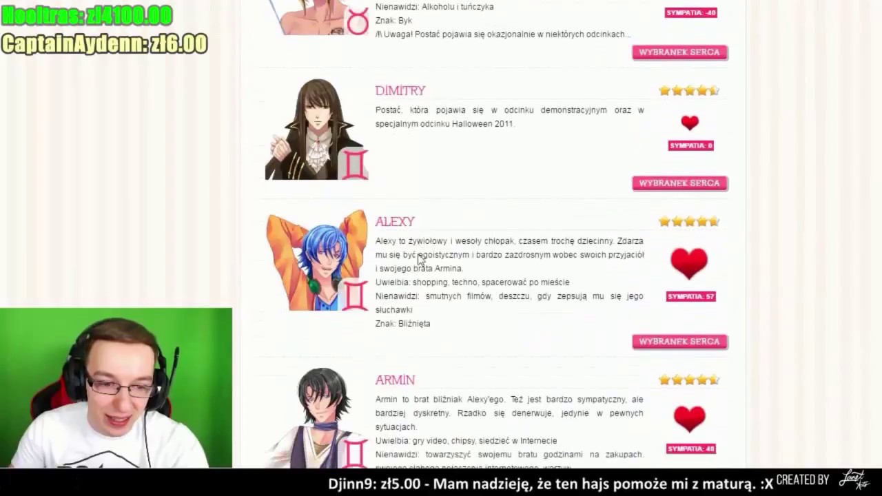 Gimper Stream Słodki Flirt odcinek 30 (30.04.2016) (Fragment z 44 Streamu)
