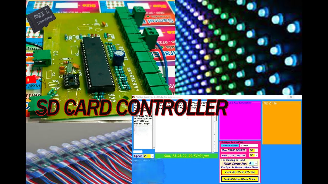 20PORT SD CARD PARALAL CONTROLLER #LED EDIT 2020