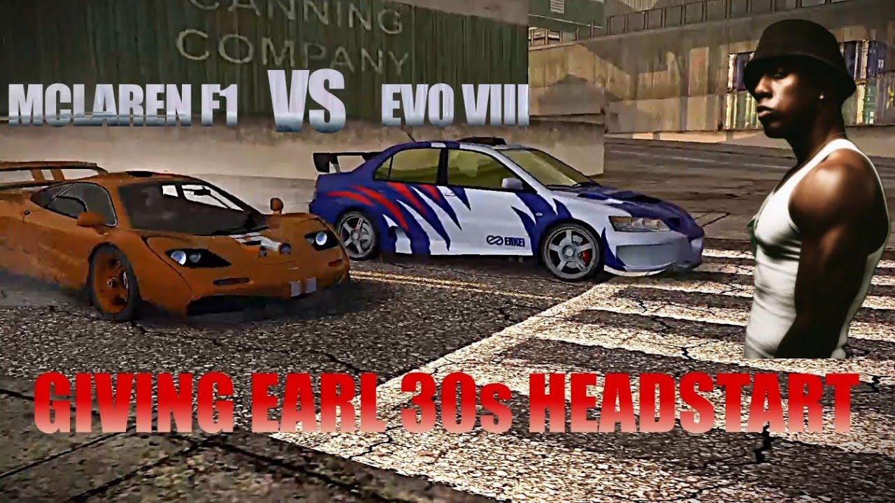 GIVING EARL 30s HEADSTART WITH MCLAREN F1 #needforspeed2005#NFSMW2005#needforspeed
