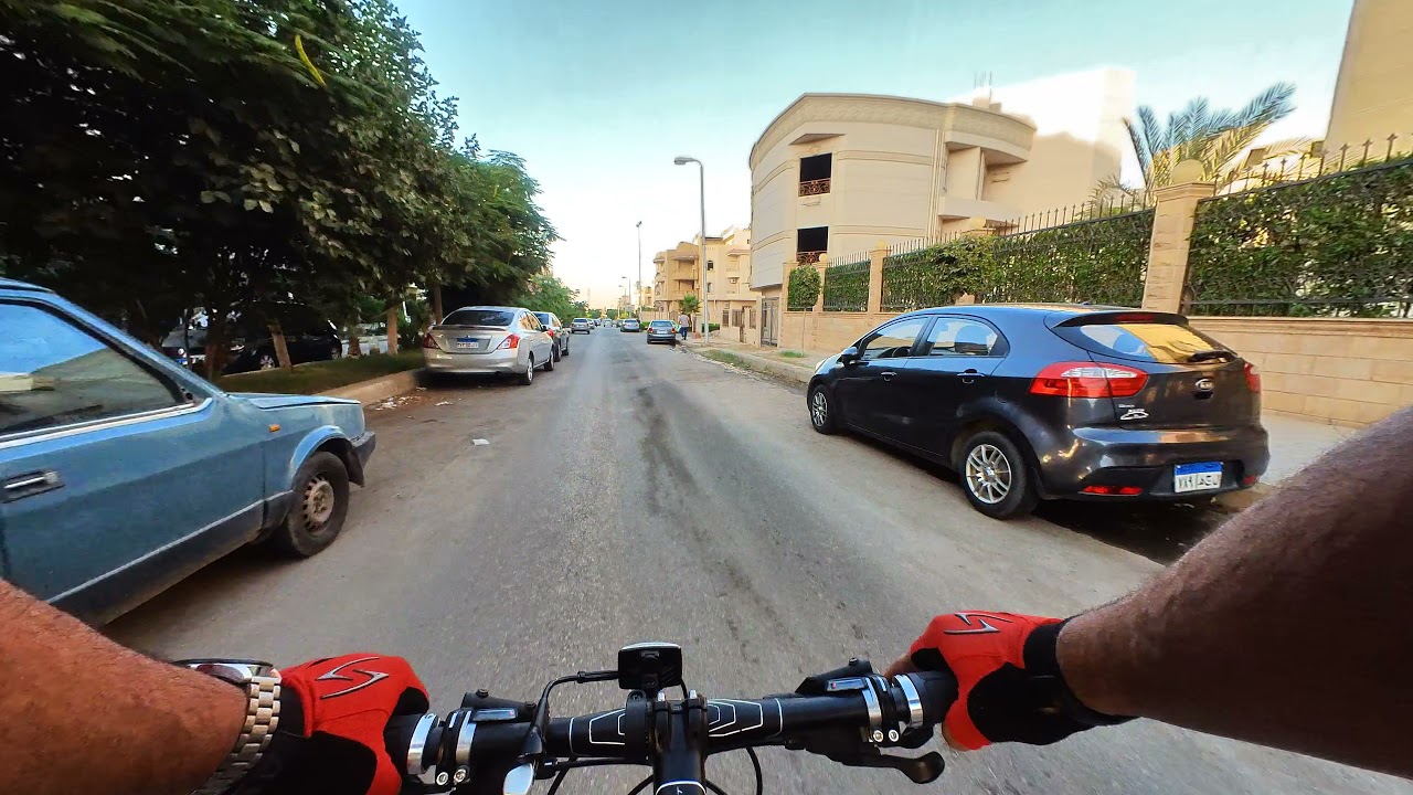 What it is like to ride a bicycle in New Cairo, Egypt