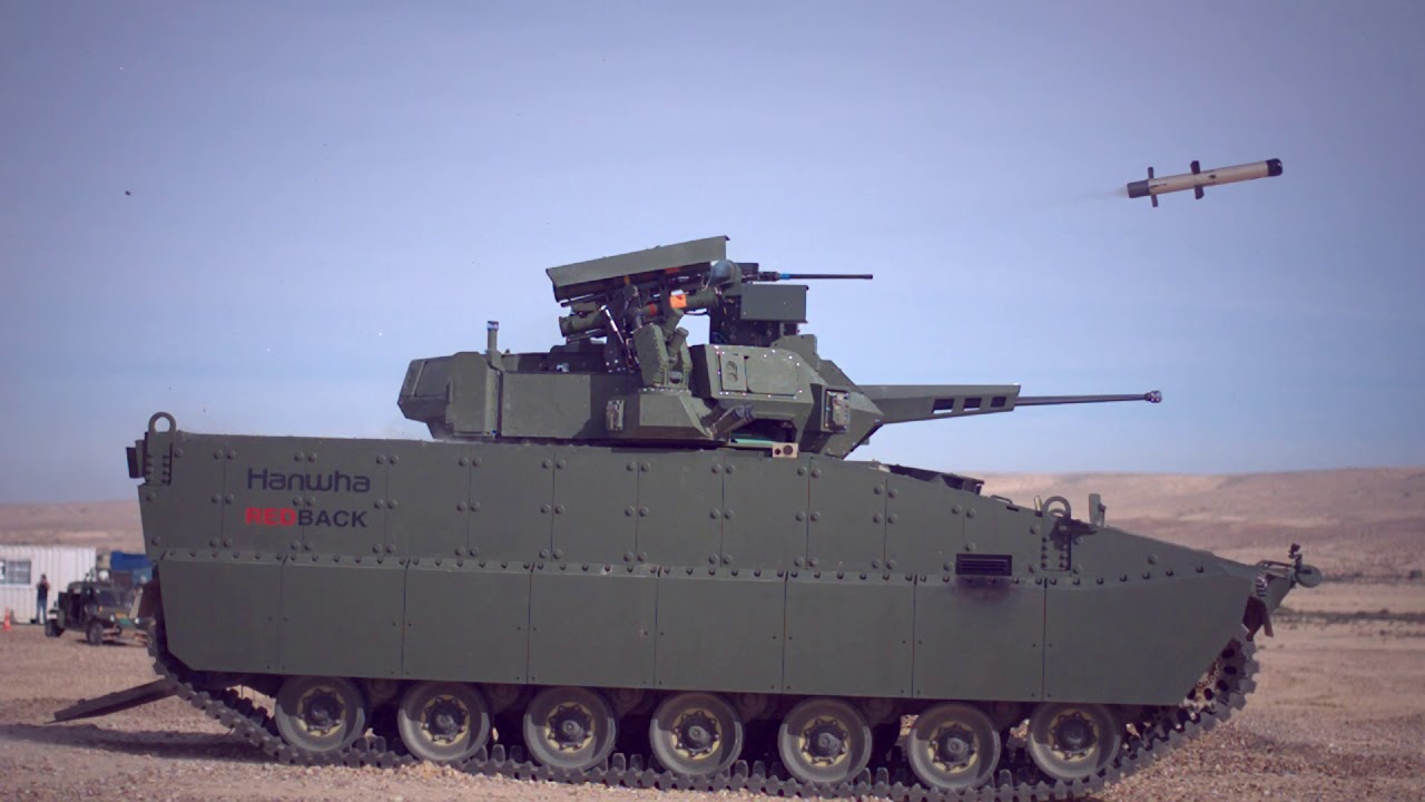 Hanwha AS21 Redback IFV Spike LR II Missile integration validation