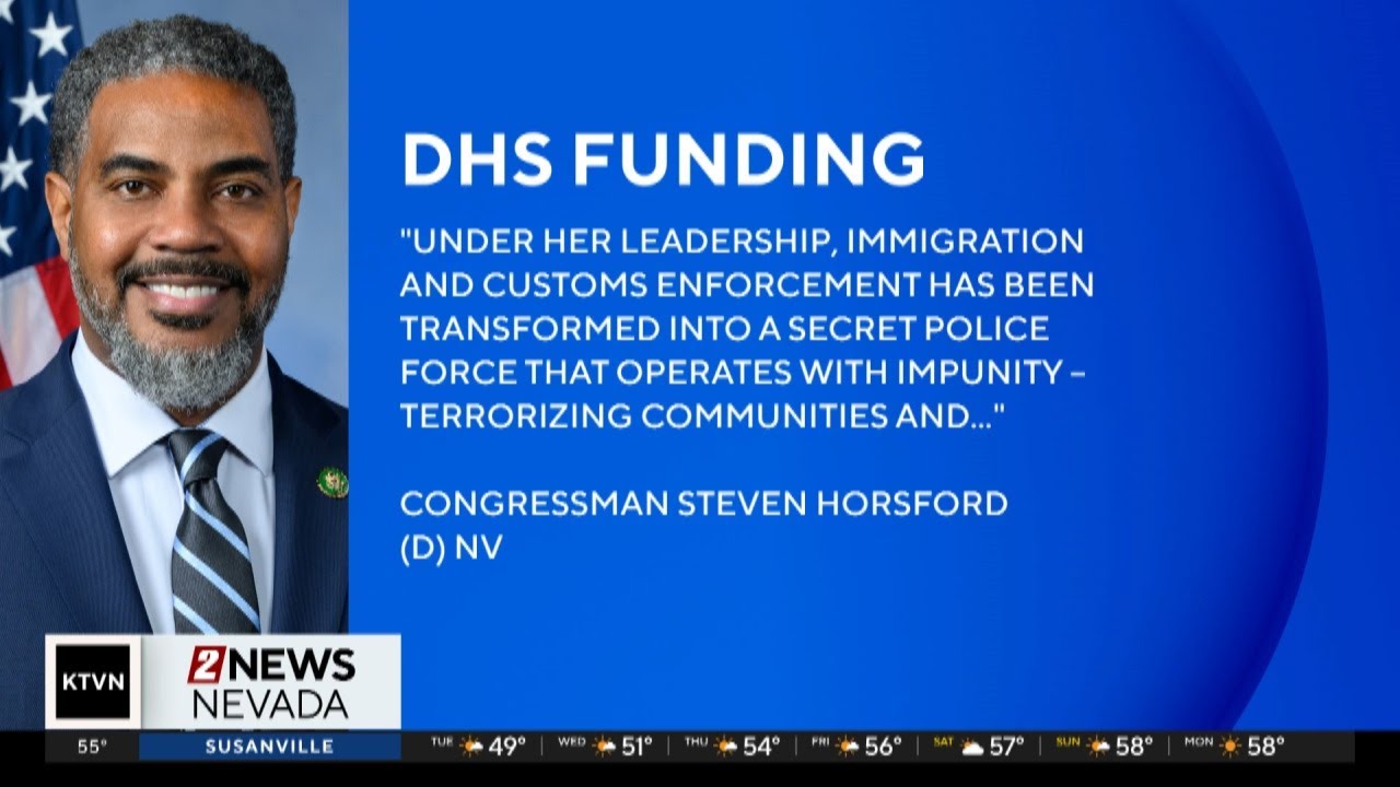 Representative Steven Horsford calls on president to fire Kristi Noem