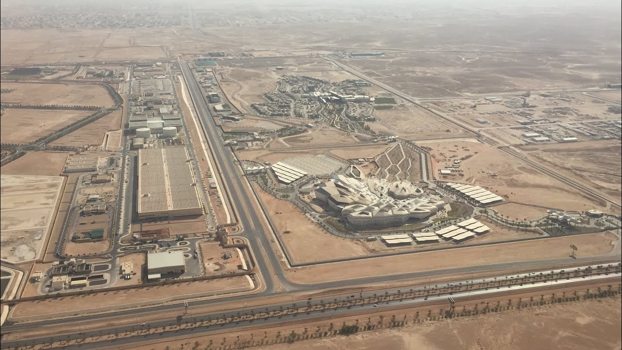 Landing at King Khaled International Airport Riyadh (RUH)