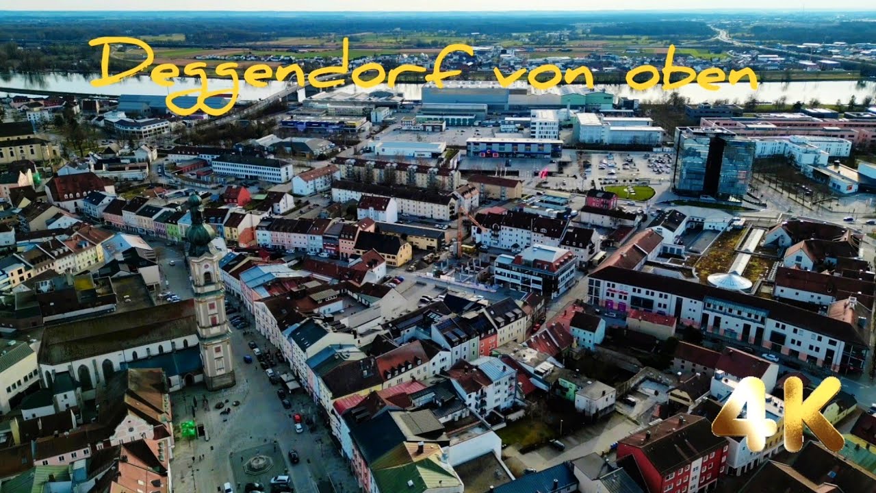 Deggendorf  Deggendorf von oben Drohnenfliegen über Deggendorf Deggendorf aus der Vogelperspektive