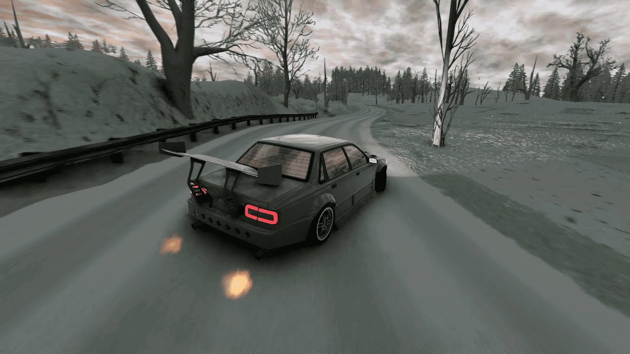 BeamNG. Snow drift
