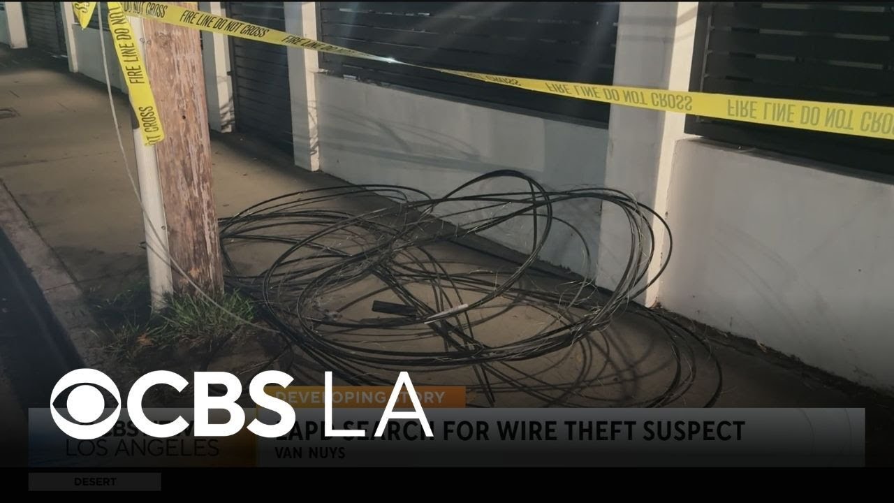 Police search for alleged Van Nuys wire theft suspect