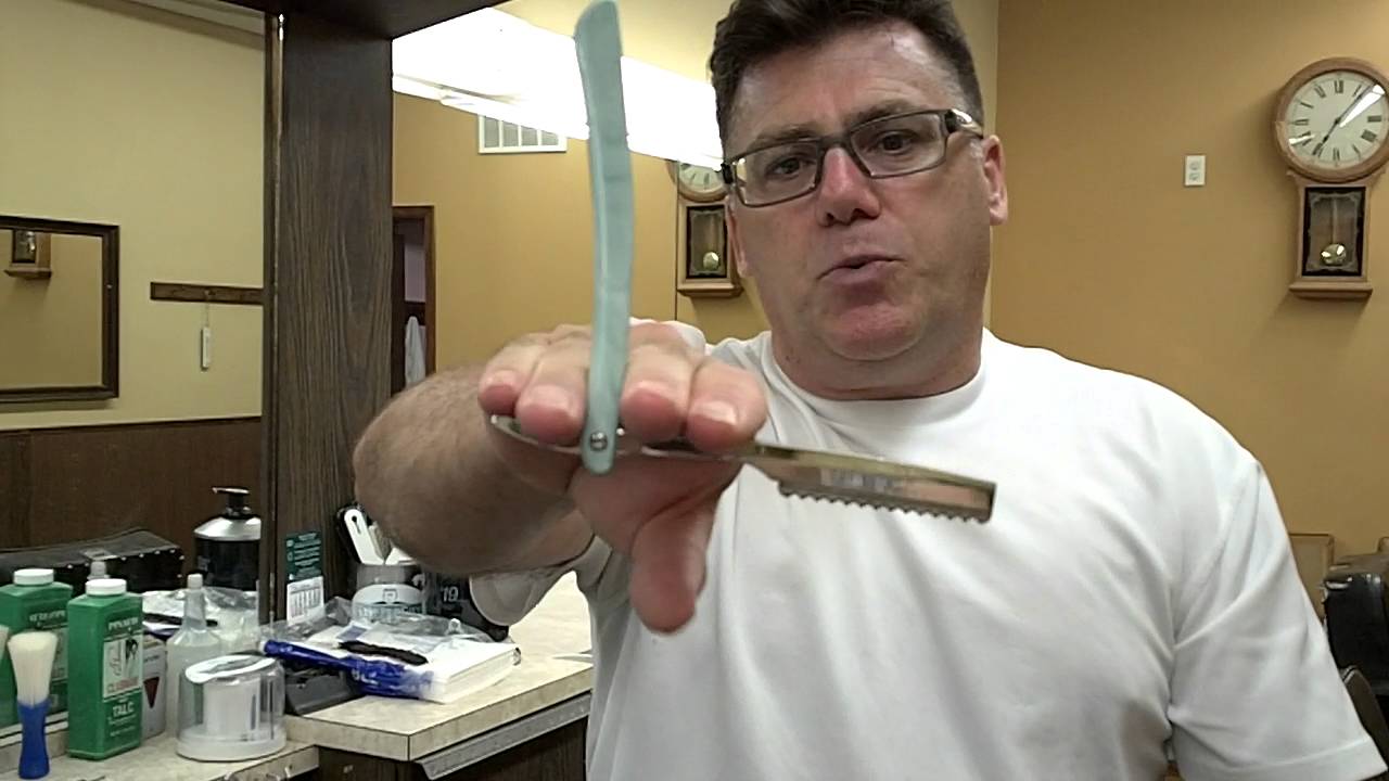 Feather haircutting razors, handle styles