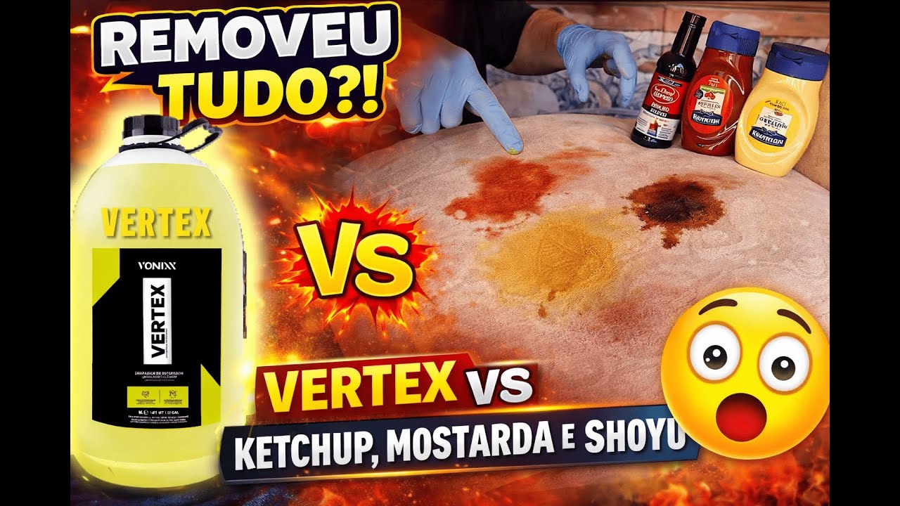 VERTEX da VONIXX vs KETCHUP, MOSTARDA e SHOYU 😱 Removeu TUDO?
