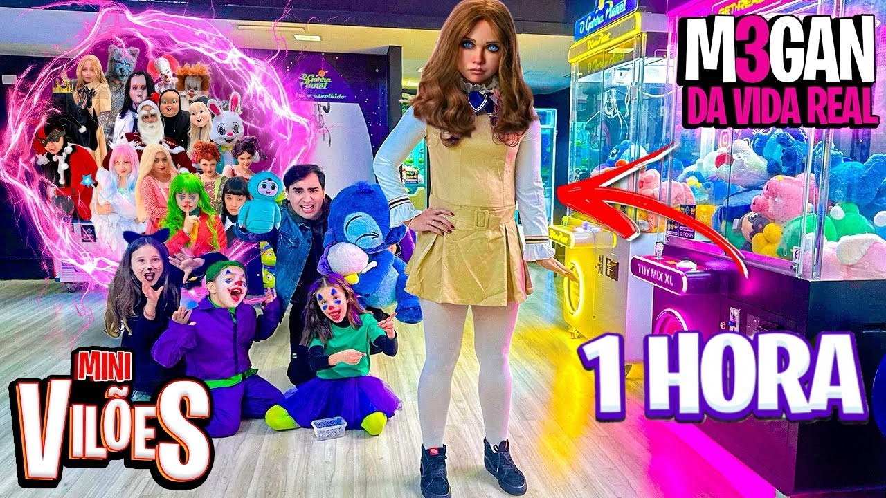 ★ VÁRIOS VÍDEOS DOS MINI VILÕES CONTRA A BONECA M3GAN DA VIDA REAL COM PORTAL MÁGICO DOS VILÕES ★