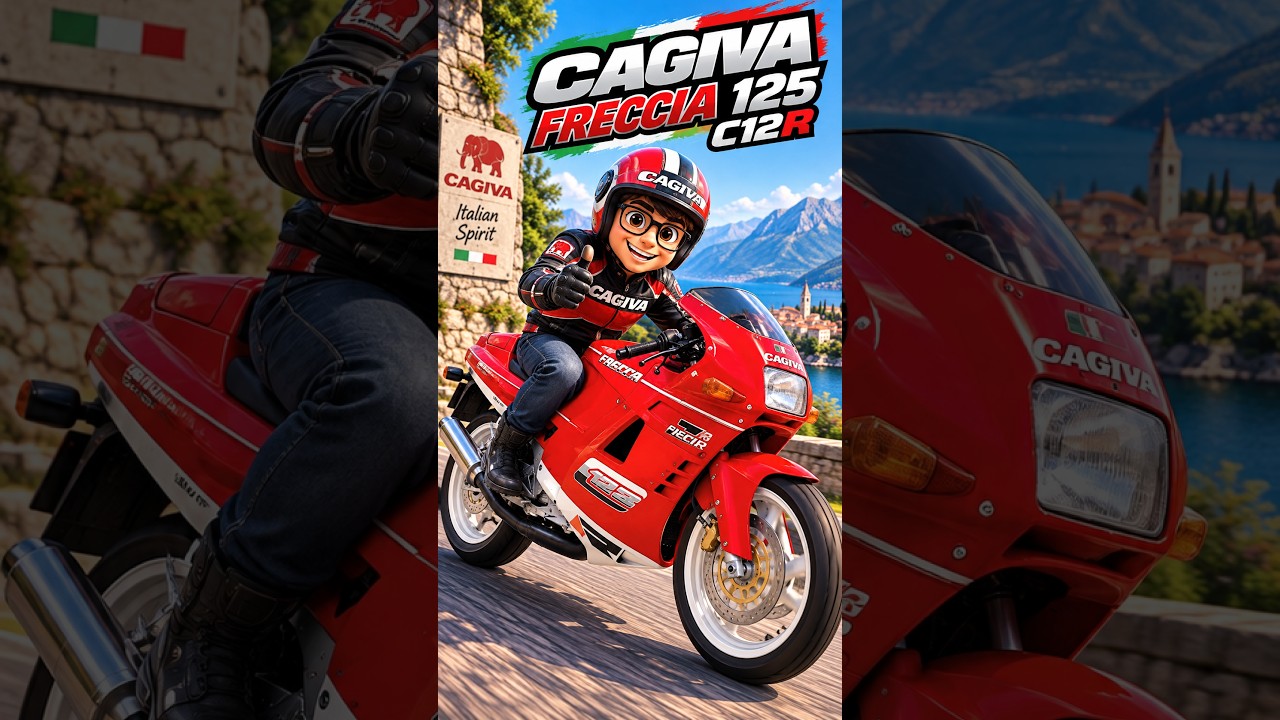 Cagiva Freccia 125 C12R 😍 #collection #Freccia #advertising #Cagiva #brochure #c12r #moto125