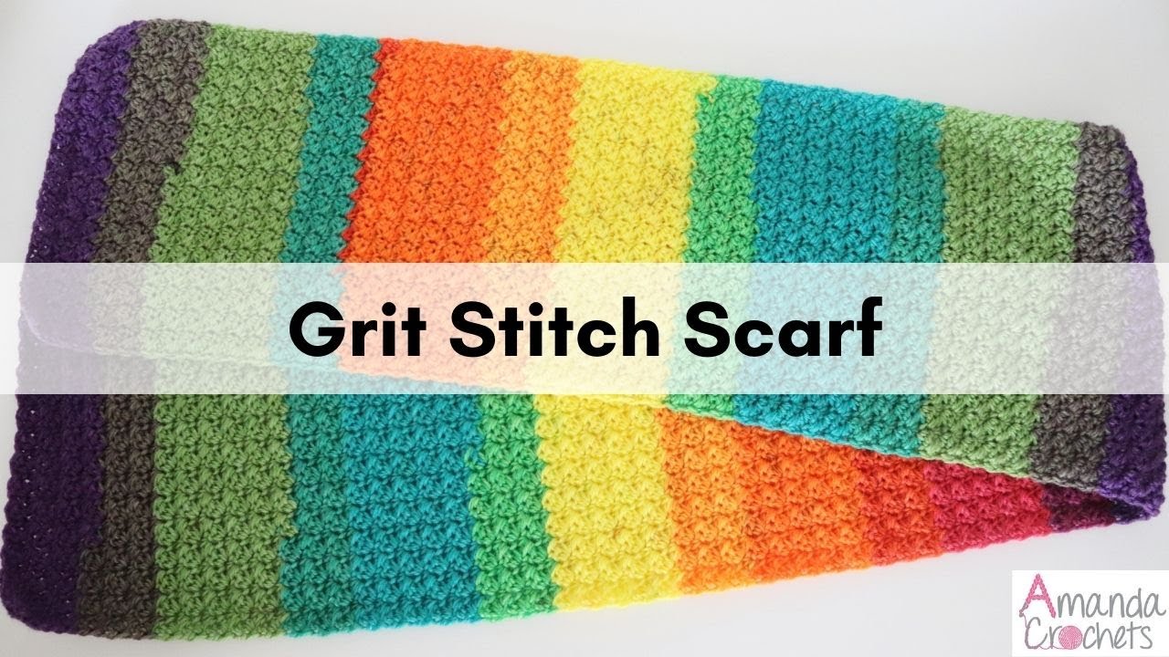 Grit Stitch Scarf | Crochet Scarf | Easy Crochet Tutorial