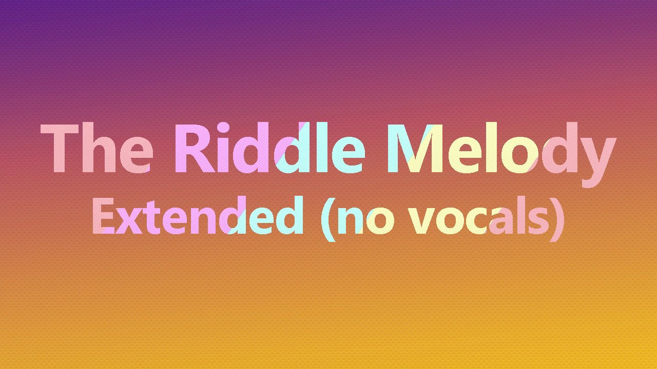 Gigi D'Agostino - The Riddle Melody Extended (no vocals)