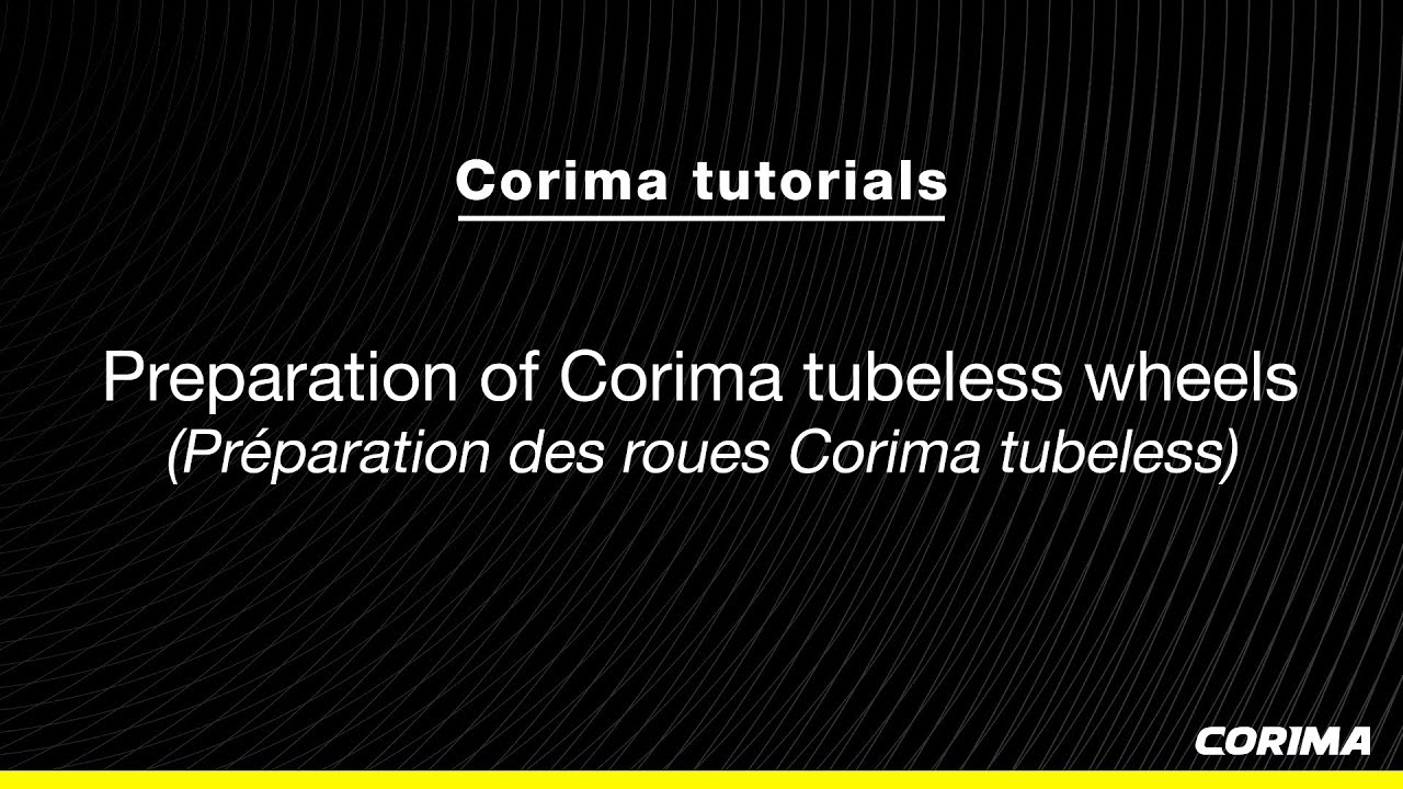 CORIMA Tutorial - Tubeless Wheel Preparation