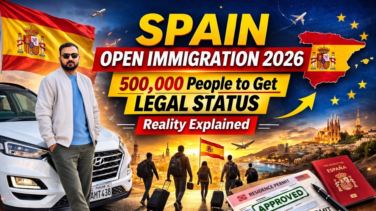 Spain Open immigration 2026 | People to Get Legal Status in Spain by 2026 | Mahi Vlogs