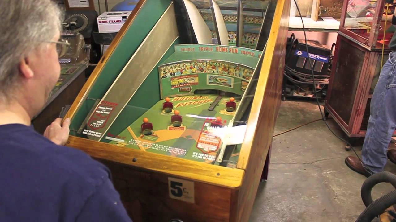 Pitch'Em & Bat'Em Baseball Arcade Game