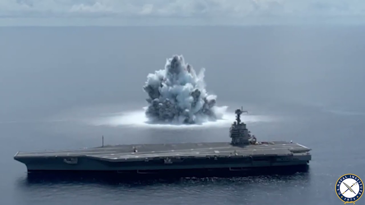 UPDATED: USS Gerald R. Ford Explosive Shock Trials