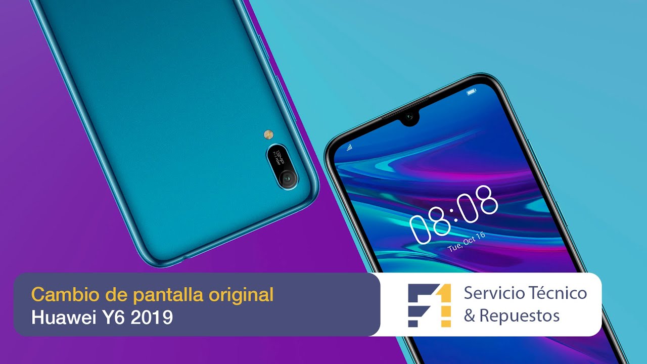Reparación de Huawei Y6 2019. Cambio de pantalla de Huawei Y6 2019. F1 Servicio Técnico Talca.