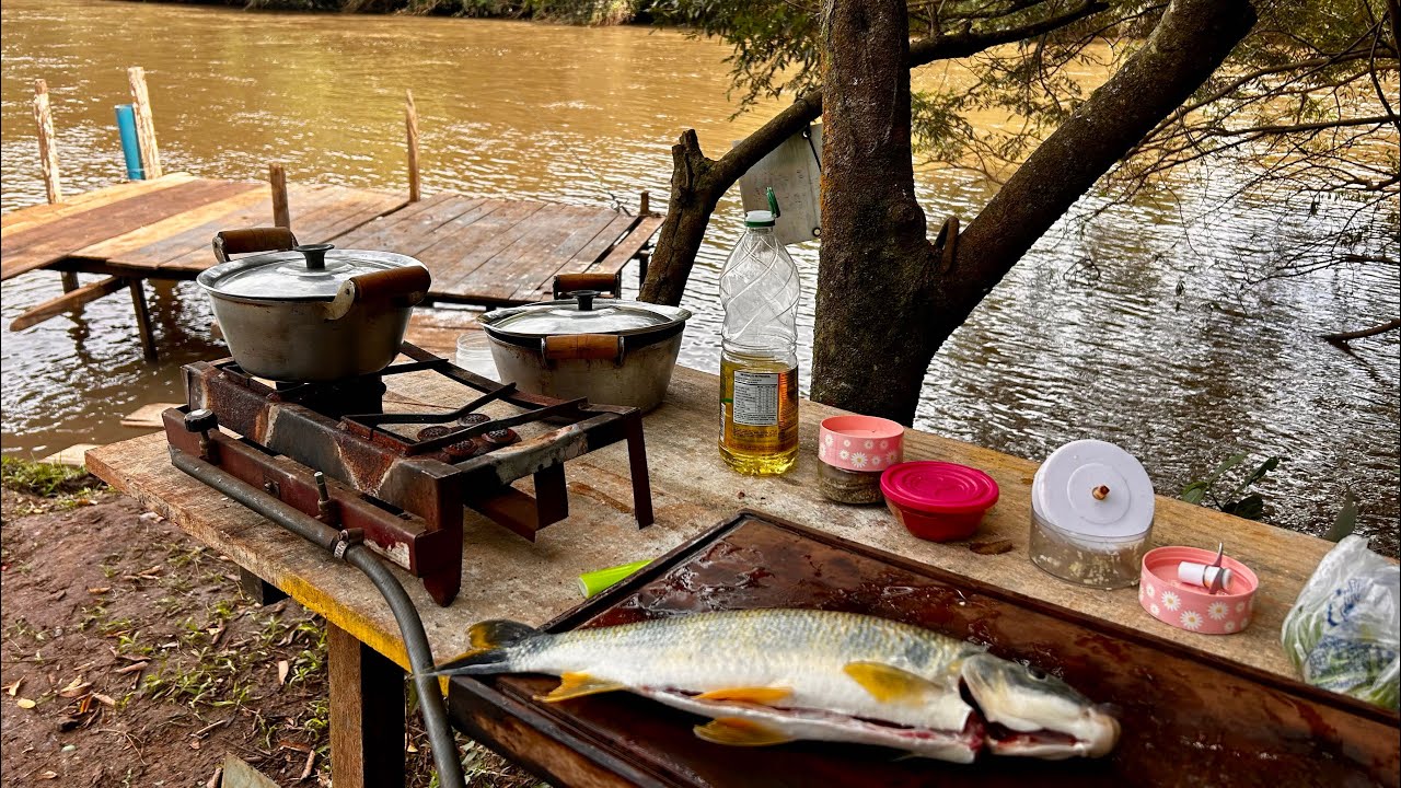PESCARIA E ALMOÇO NA BEIRA DO RIO , O QUE PODE DAR ERRADO !!!
