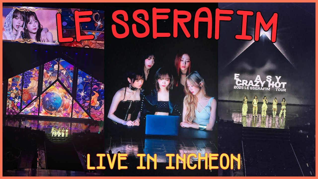 LE SSERAFIM (르세라핌) LIVE IN INCHEON | Easy Crazy Hot Concert Vlog 250420