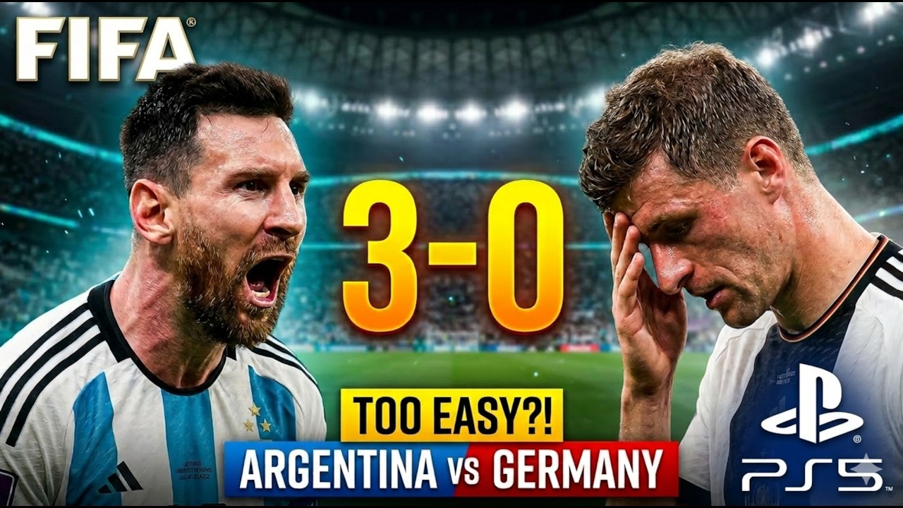 Argentina DOMINATED Germany 3-0 on WORLD CLASS! 😱 PS5 Gameplay