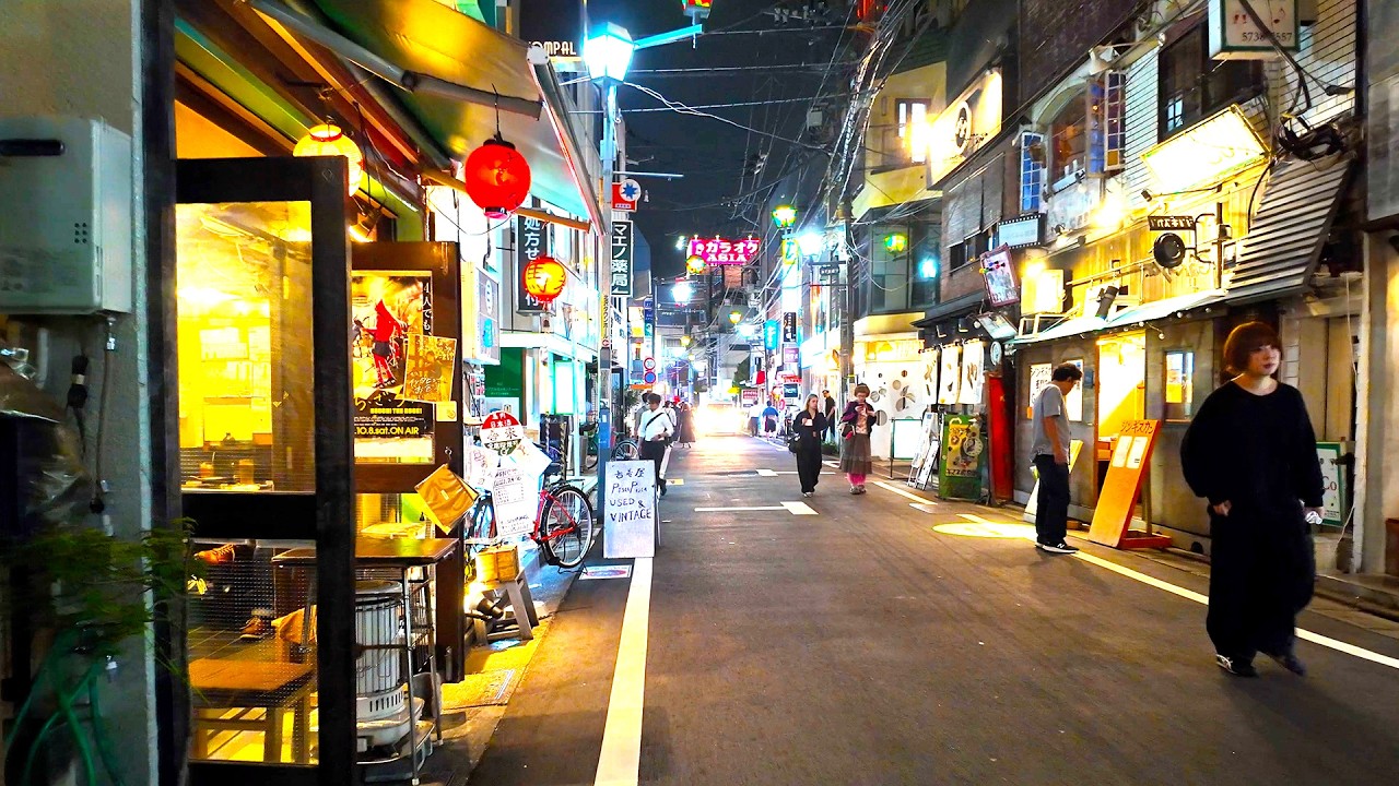 【４Ｋ60】【東京都】 下北沢エリア深夜ナイトウォーク ~ 静まりゆく東京の夜を巡る 🌙 4K Japan Walk in Tokyo