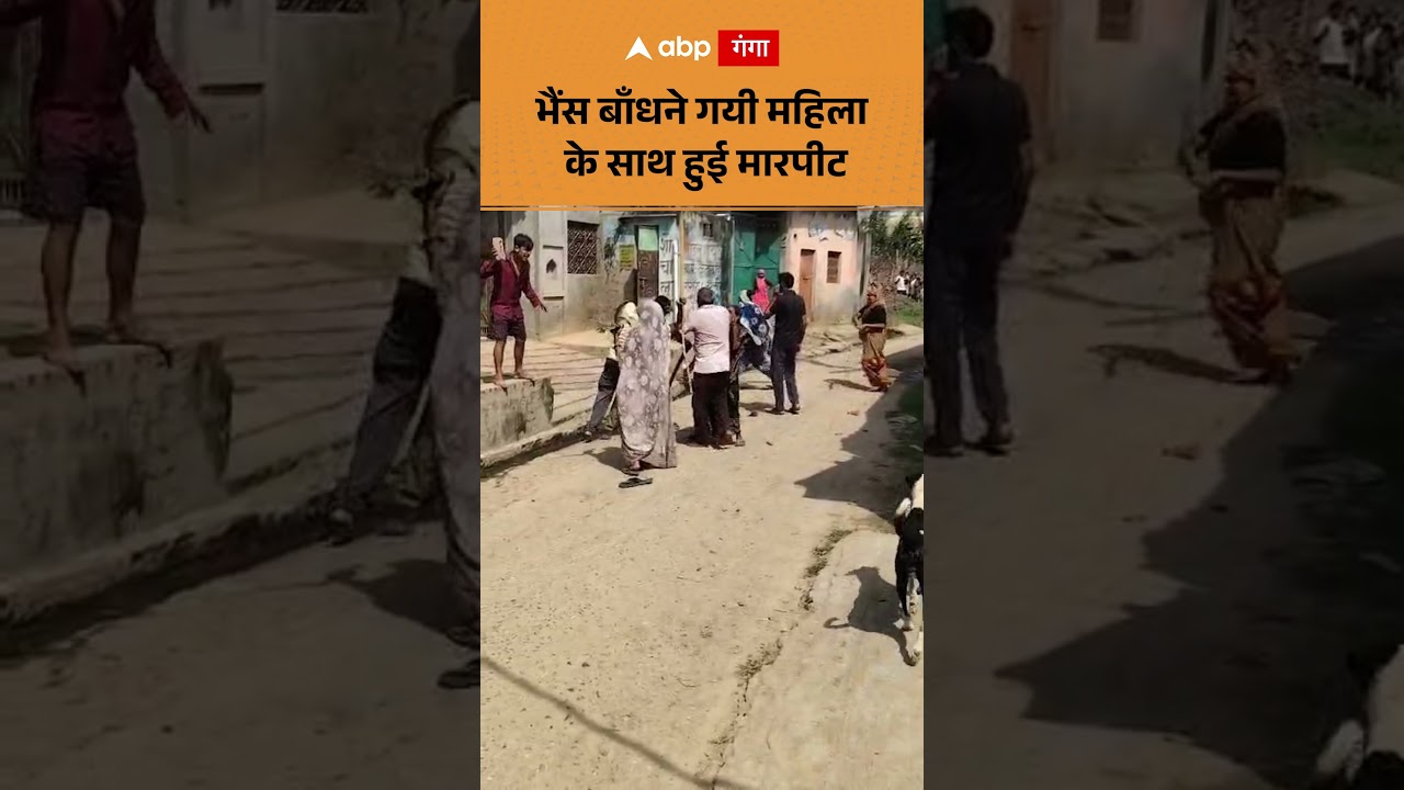 Viral News: Woman who went to tie buffalo was beaten up ABPGANGA SHORTS