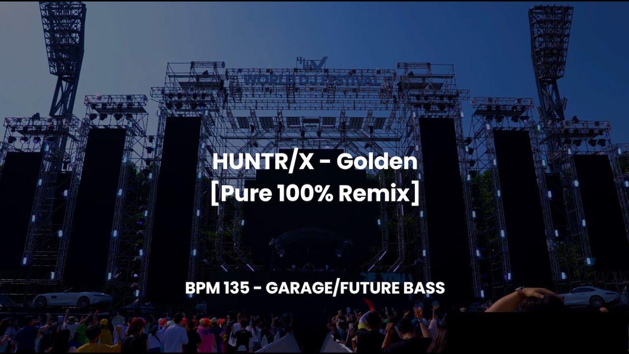 HUNTR/X - Golden (Pure 100% Remix) [KPop Demon Hunters]