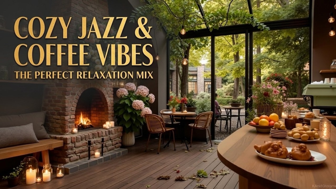 Мягкий джаз для кафе - Расслабляющая атмосфера кофейни для учебы