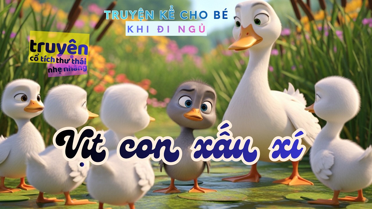 VỊT CON XẤU XÍ | Sách nói NHẸ NHÀNG, ÊM ÁI | TRUYỆN THAI GIÁO | Cổ tích cho bé ngủ ngon