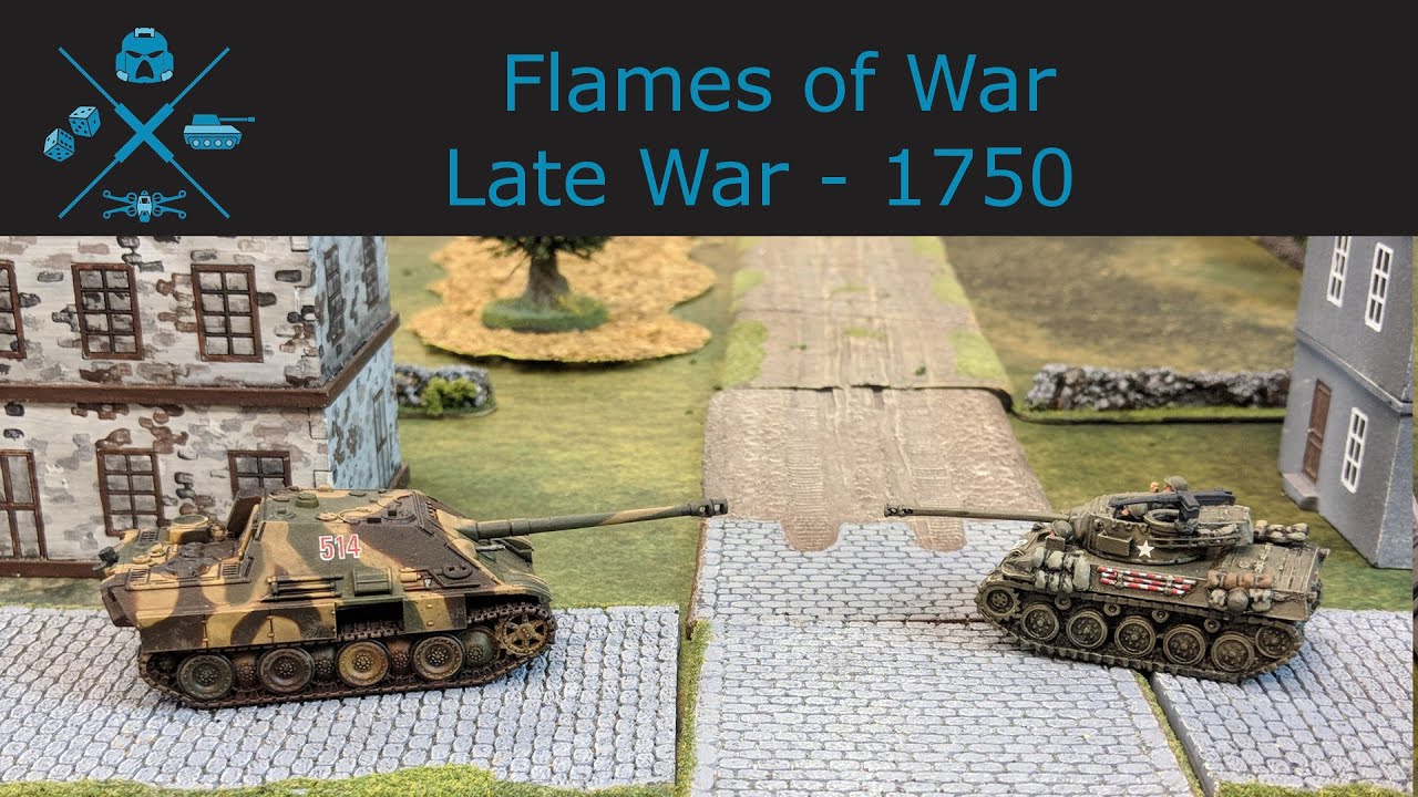 Flames of War - Late War US Tank Destroyers v. German Tank Hunters Batrep