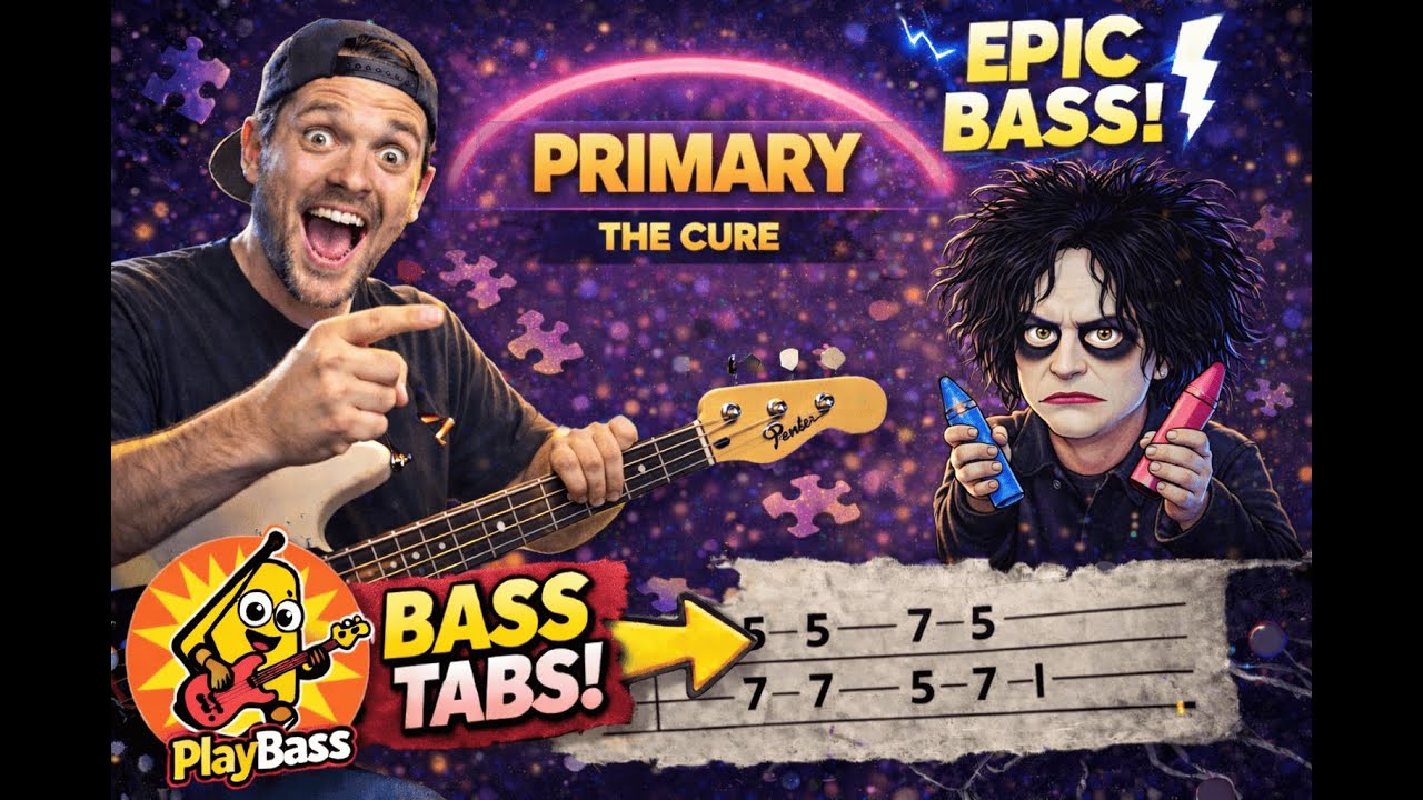 Primary – The Cure (No Bass Backing Track + Tab)