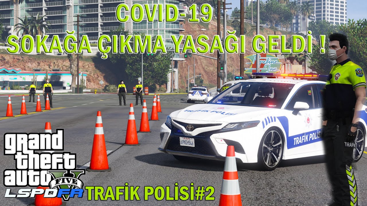 GTA 5 Gerçek Hayat Polis MODU - CORONA SOKAĞA ÇIKMA YASAĞI | LSPDFR