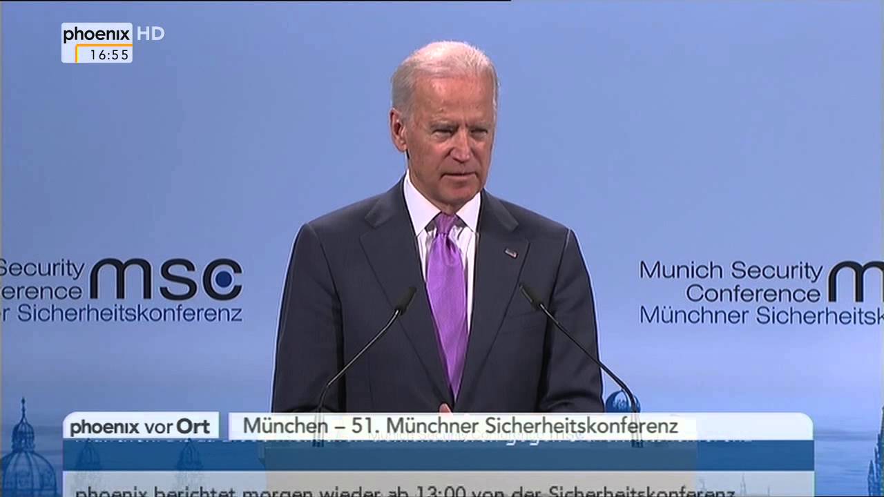 Münchner Sicherheitskonferenz: Vortrag von Joe Biden zum Ukraine-Konflikt am 07.02.2015