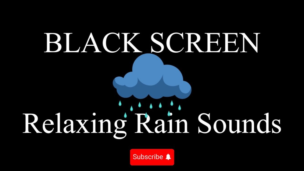Black Screen Rain | Night rain whispers you into deep rest, easing stress and quieting insomnia