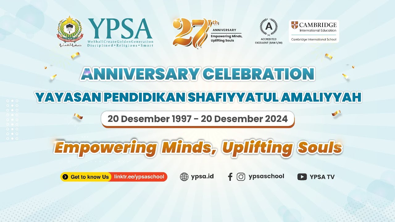 [LIVE] ANNIVERSARY CELEBRATION HUT 27 YPSA