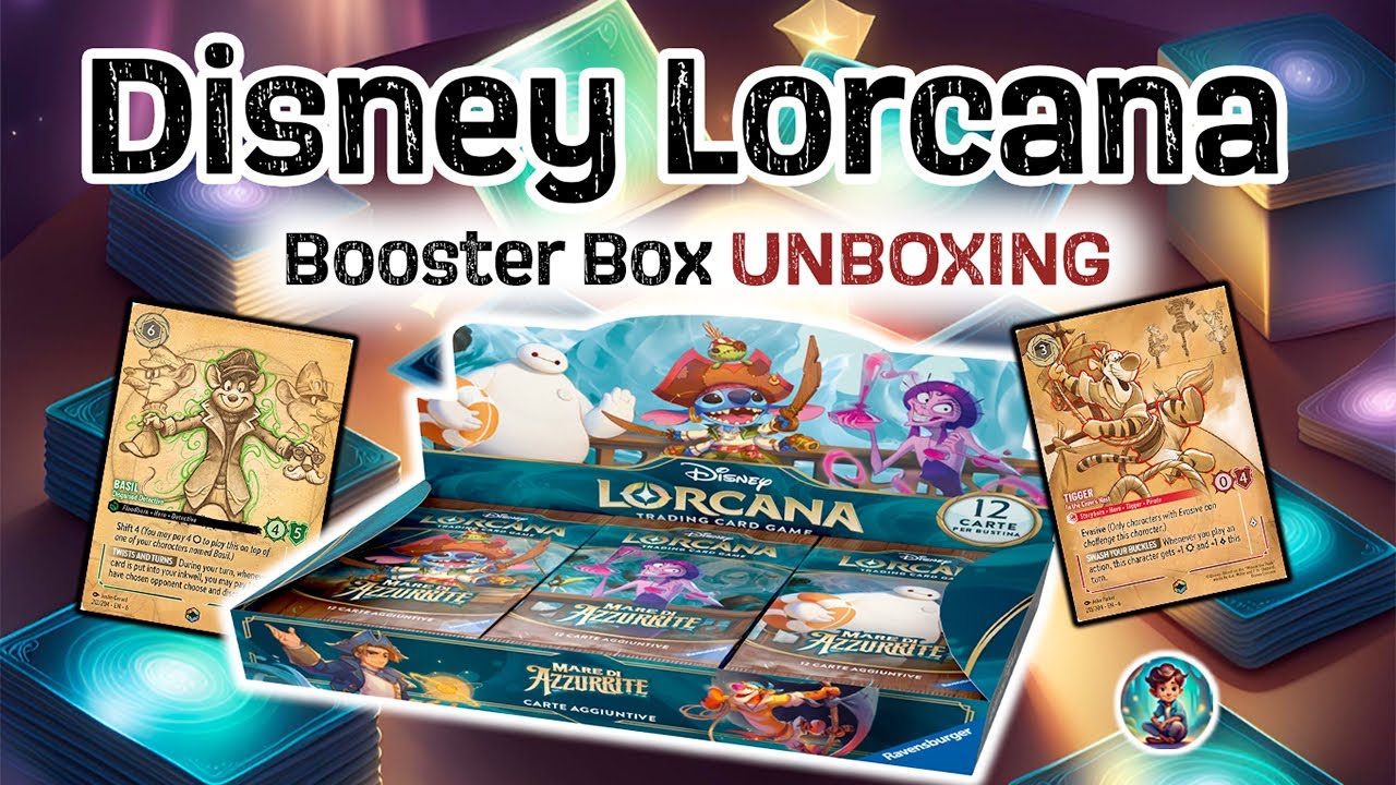 Disney Lorcana - Mare di azzurrite - Unboxing [ITA]