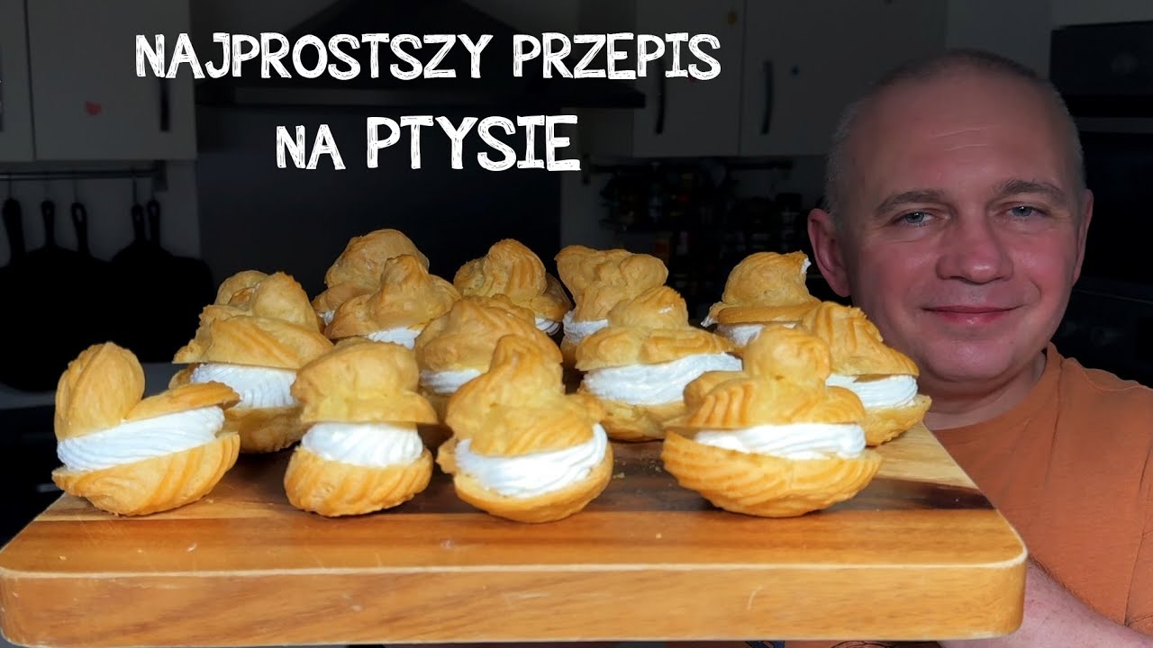 Najprostszy przepis na ptysie na święta. Jak u babci! Z kremem bezowym.