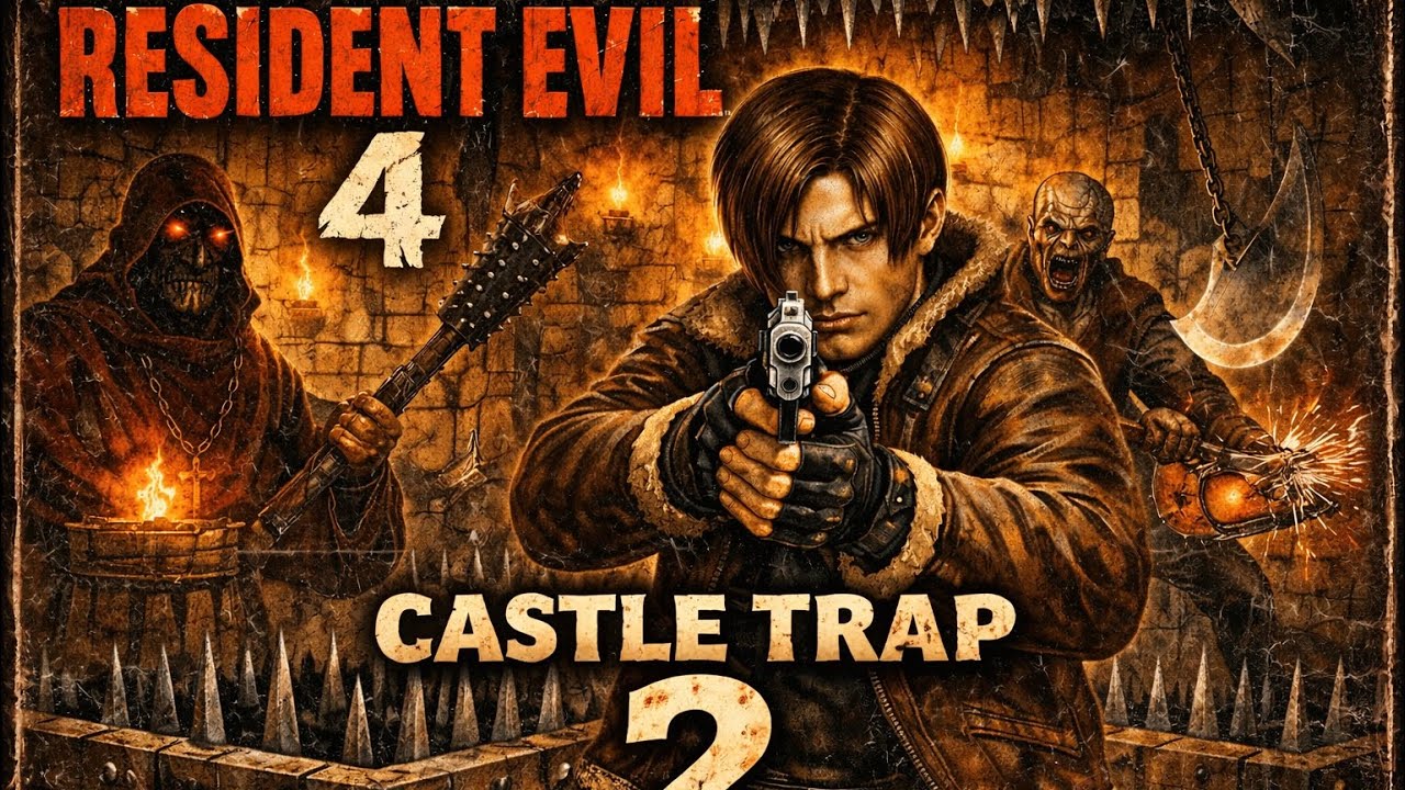 re4 UHD | مود Castle Trap #2 end