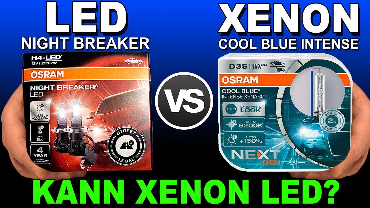 ❇️ Kann XENON LED Licht? OSRAM Night Breaker LED vs XENON Cool Blue Intense Next Gen Comparison