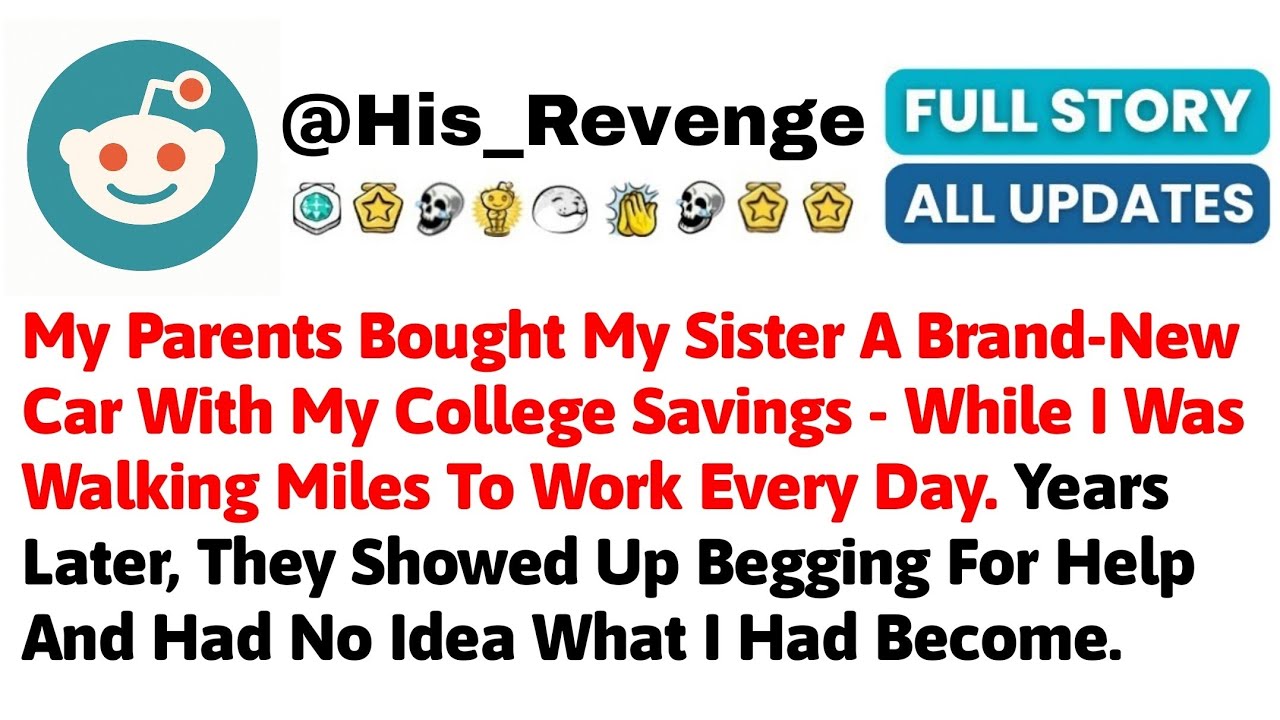 My Parents Bought My Sister A Brand-New Car With My College Savings – While I Was Walking Miles To W