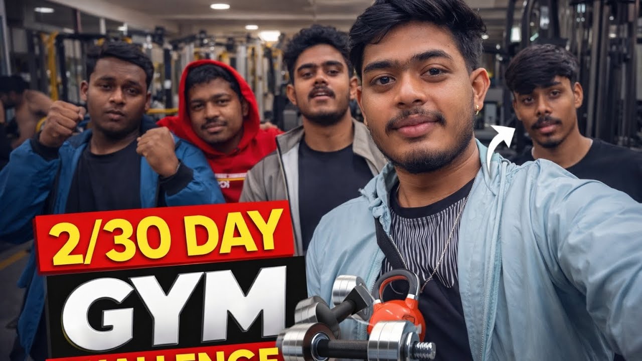 2/30 Day Gym Challenge | Day 2 Transformation Begins 💪 #30DayGymChallenge#Day2Workout#GymMotivation