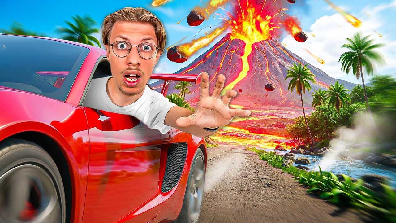 J’ai tenté de M’ENFUIR de ce VOLCAN en ÉRUPTION en VOITURE ! (Beam NG #4)