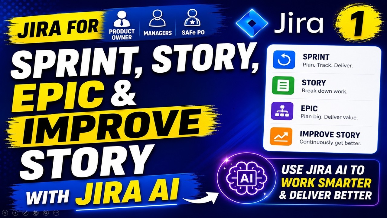 🚀JIRA для владельца продукта, менеджера продукта, SAFe-PO | Спринты, истории, эпики и улучшение и...