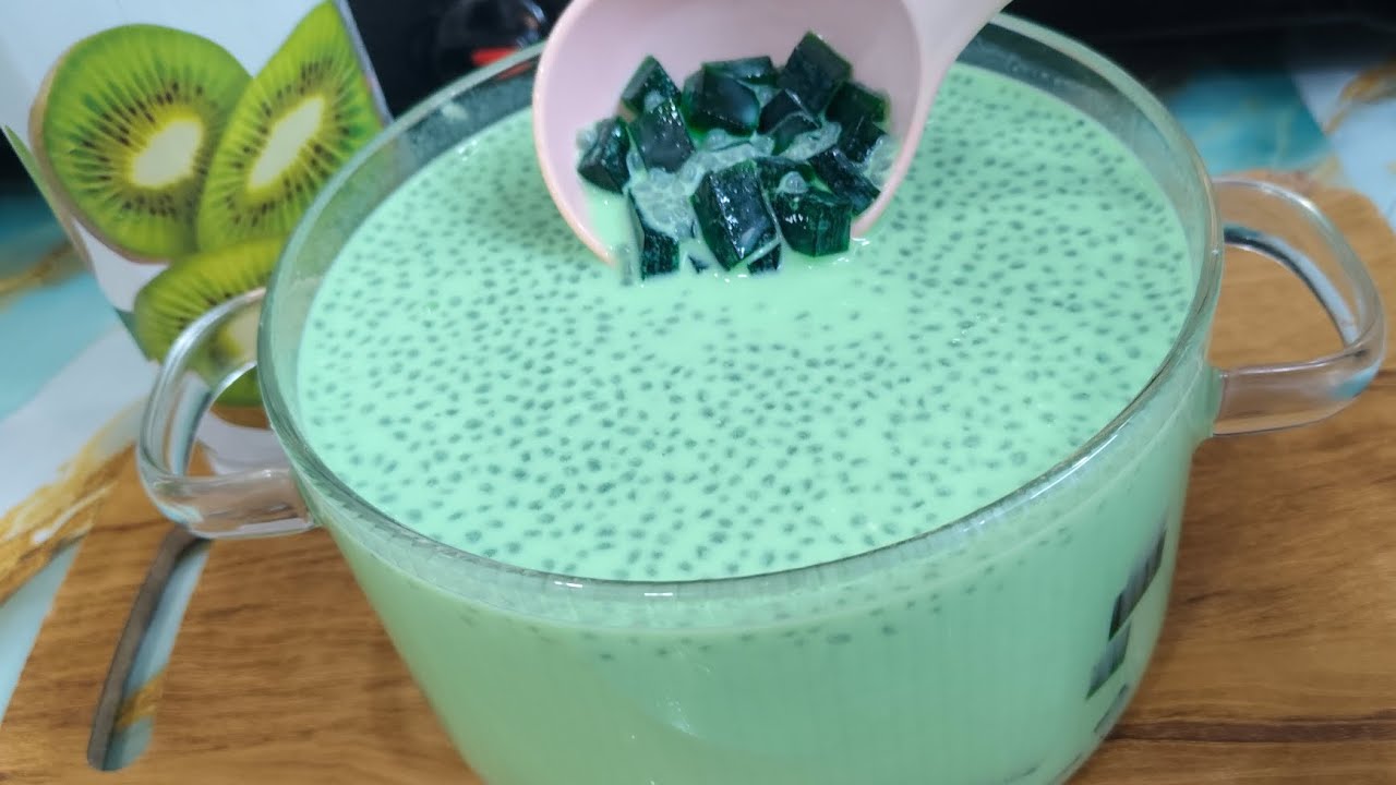🥝 Ramzan Special Kiwi Jelly Sharbat | Ready Made Jelly Se Thanda Refreshing Drink