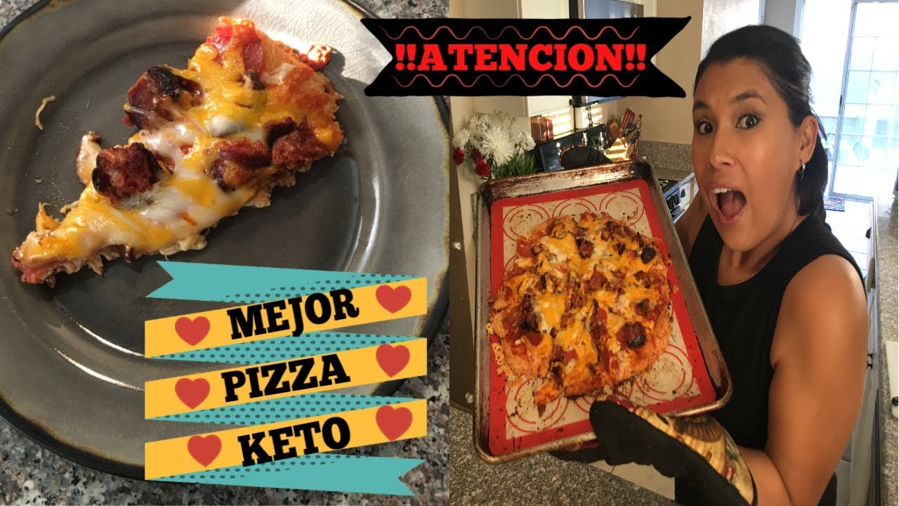 LA MEJOR PIZZA KETO| DIETA CETOGENICA| IDEAS DE COMIDAS KETO