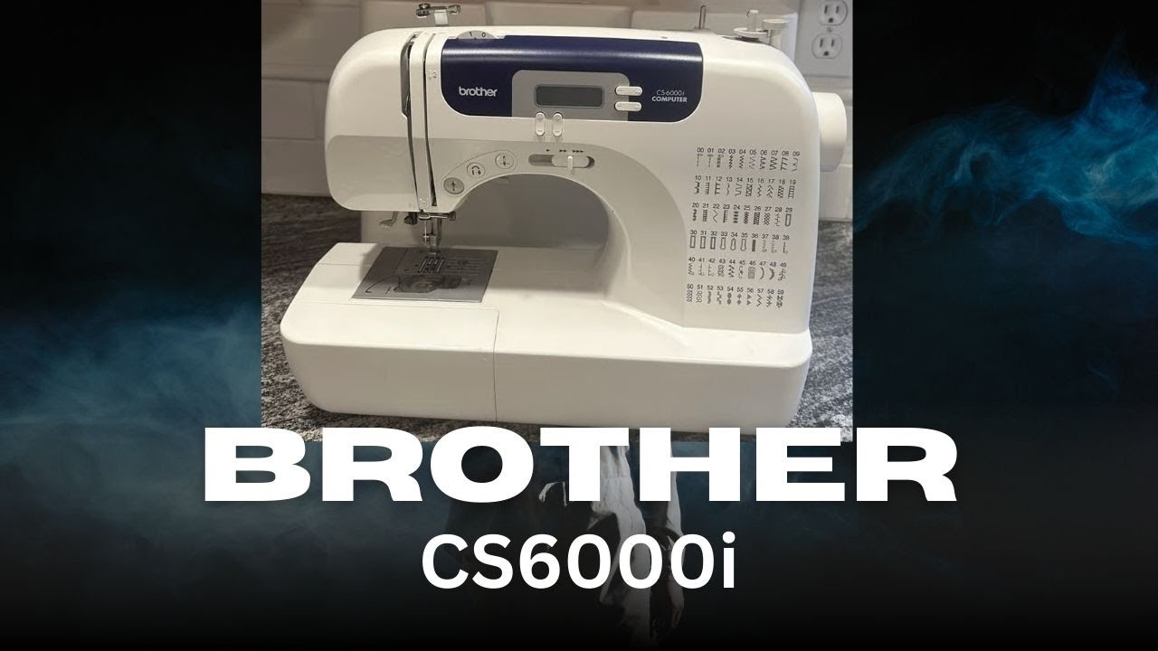 Как заправить нить в швейную машинку Brother CS6000i