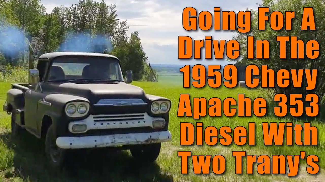 1959 Chevrolet Apache Truck with 353 Detroit Diesel Engine and two transmissions. Now a road Trip