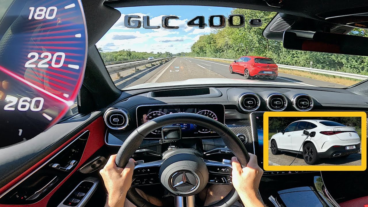 381HP Mercedes GLC 400e (2026) // 0-100 0-200 Top Speed on Autobahn